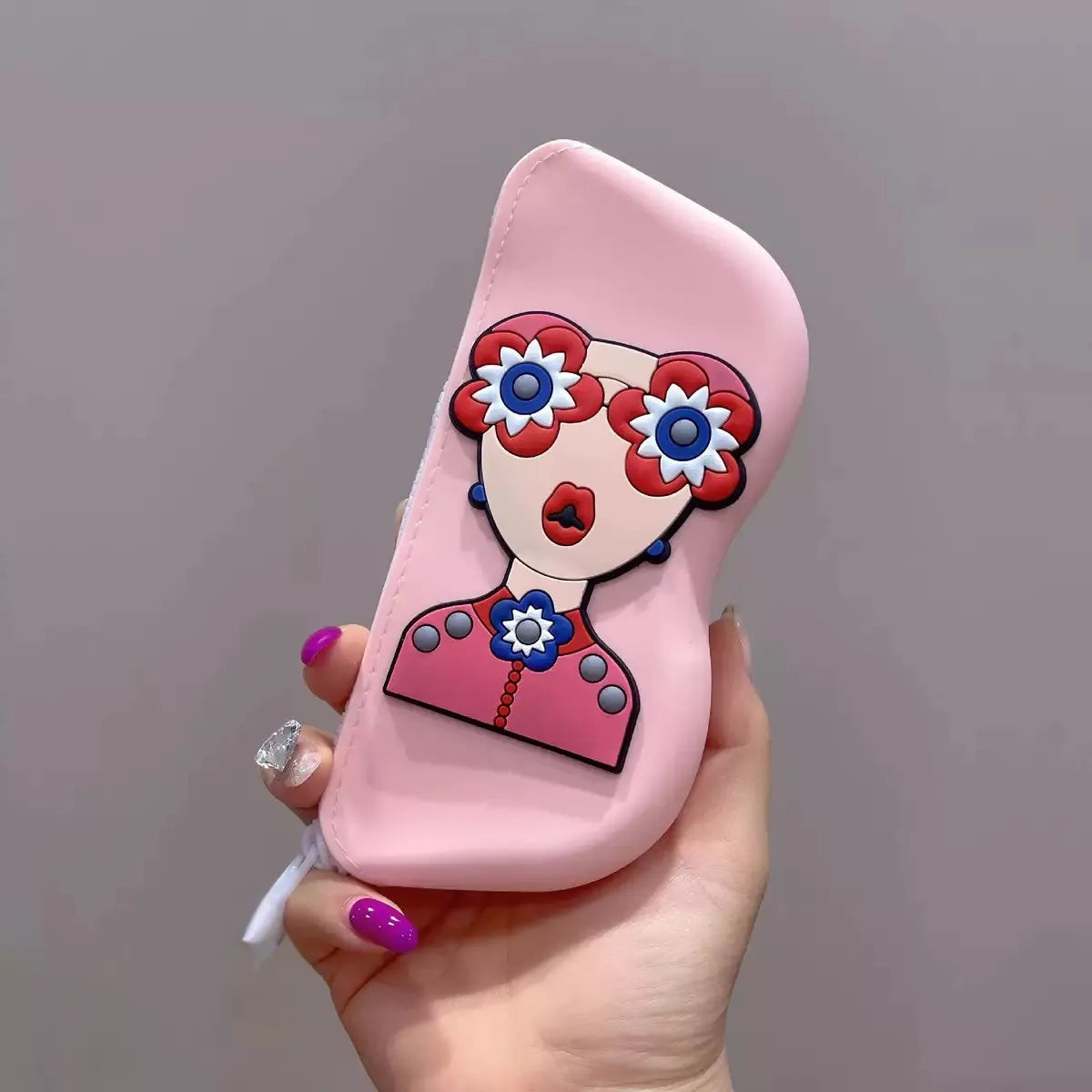 Pink Color Sunglass Silicone Storage Case - Tinyminymo