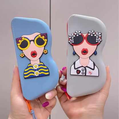 Blue and Grey Sunglass Case - Tinyminymo