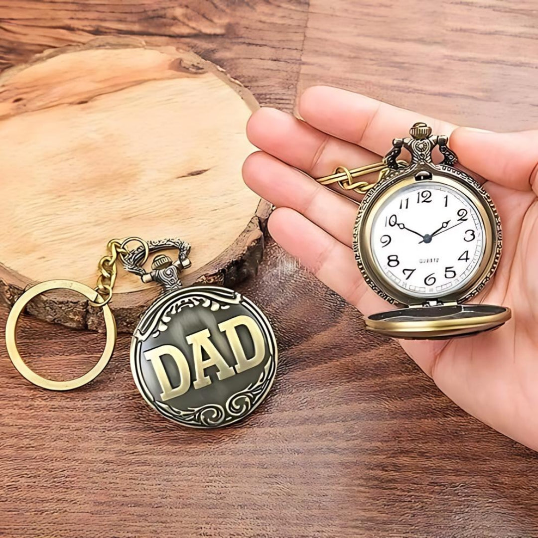 DAD Pocket Watch Keychain - Tinyminymo