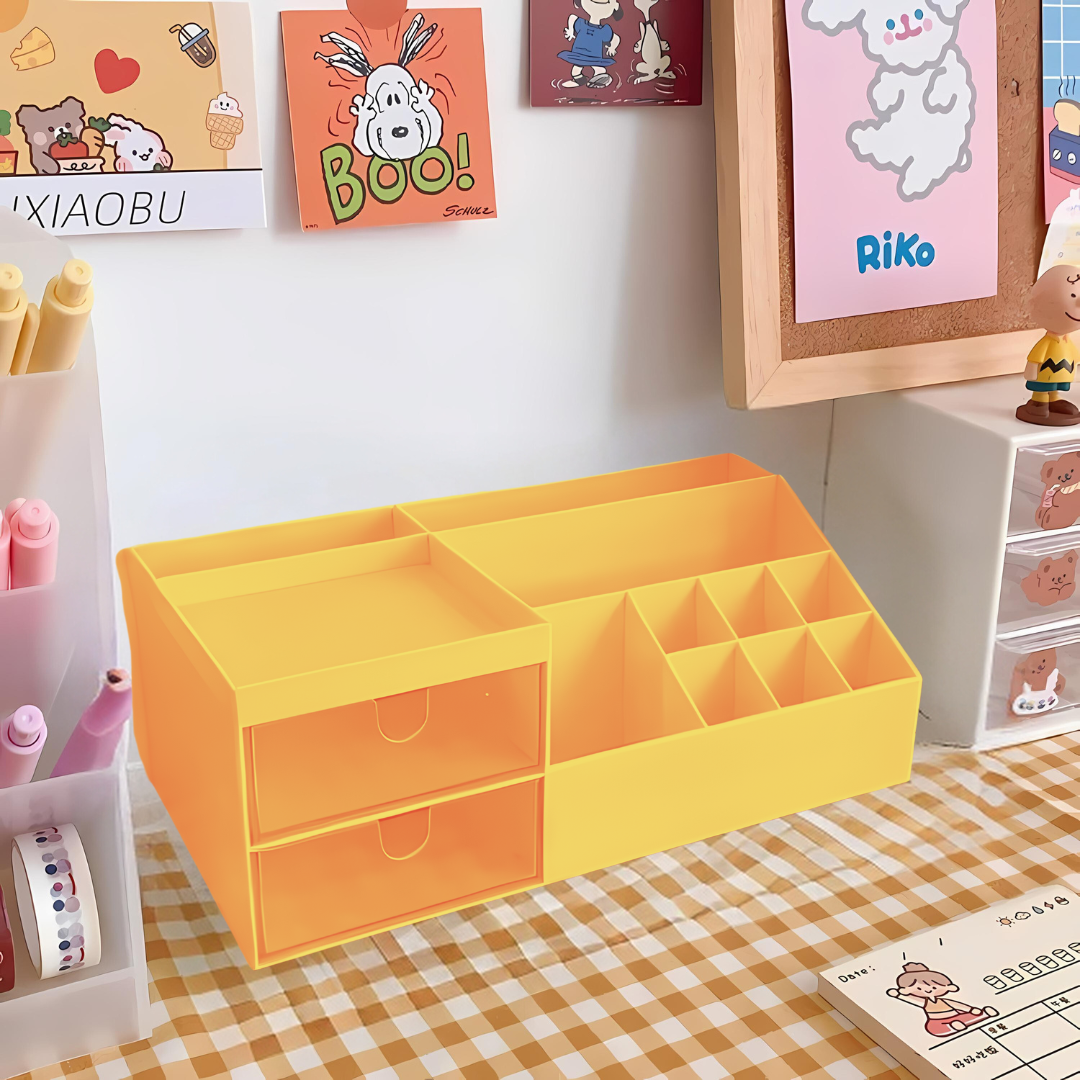 DIY Kawaii Desk Organiser with Stickers - Tinyminymo