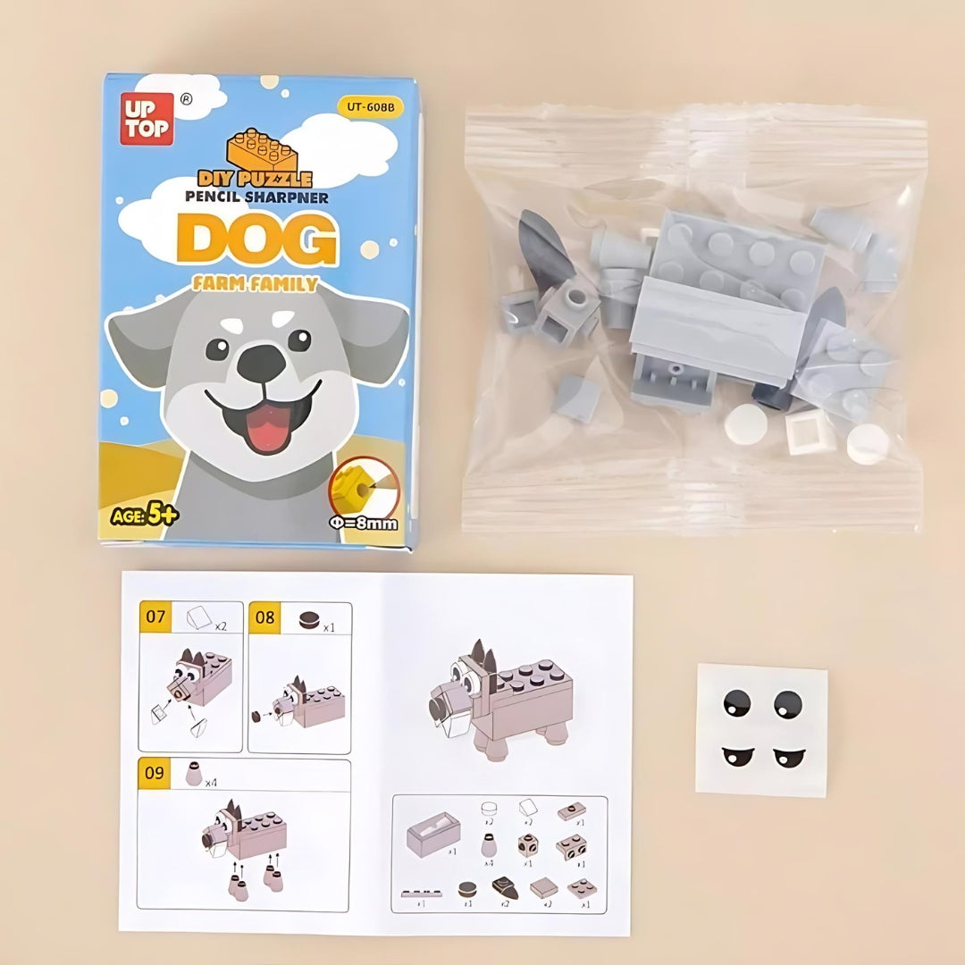 DIY Pet Puzzle Pencil Sharpener - TInyminymo