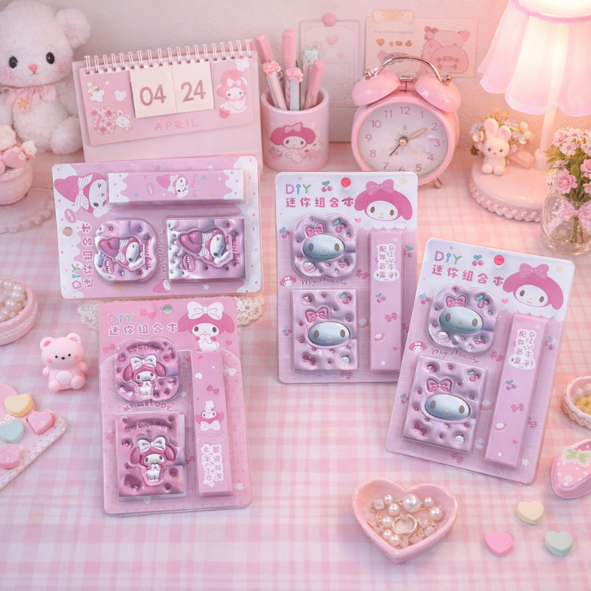 Collection of My Melody DIY Pocket Diary Keychain - Tinyminymo