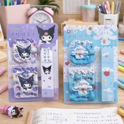 DIY Kuromi and Cinnamoroll Diary - Tinyminymo 