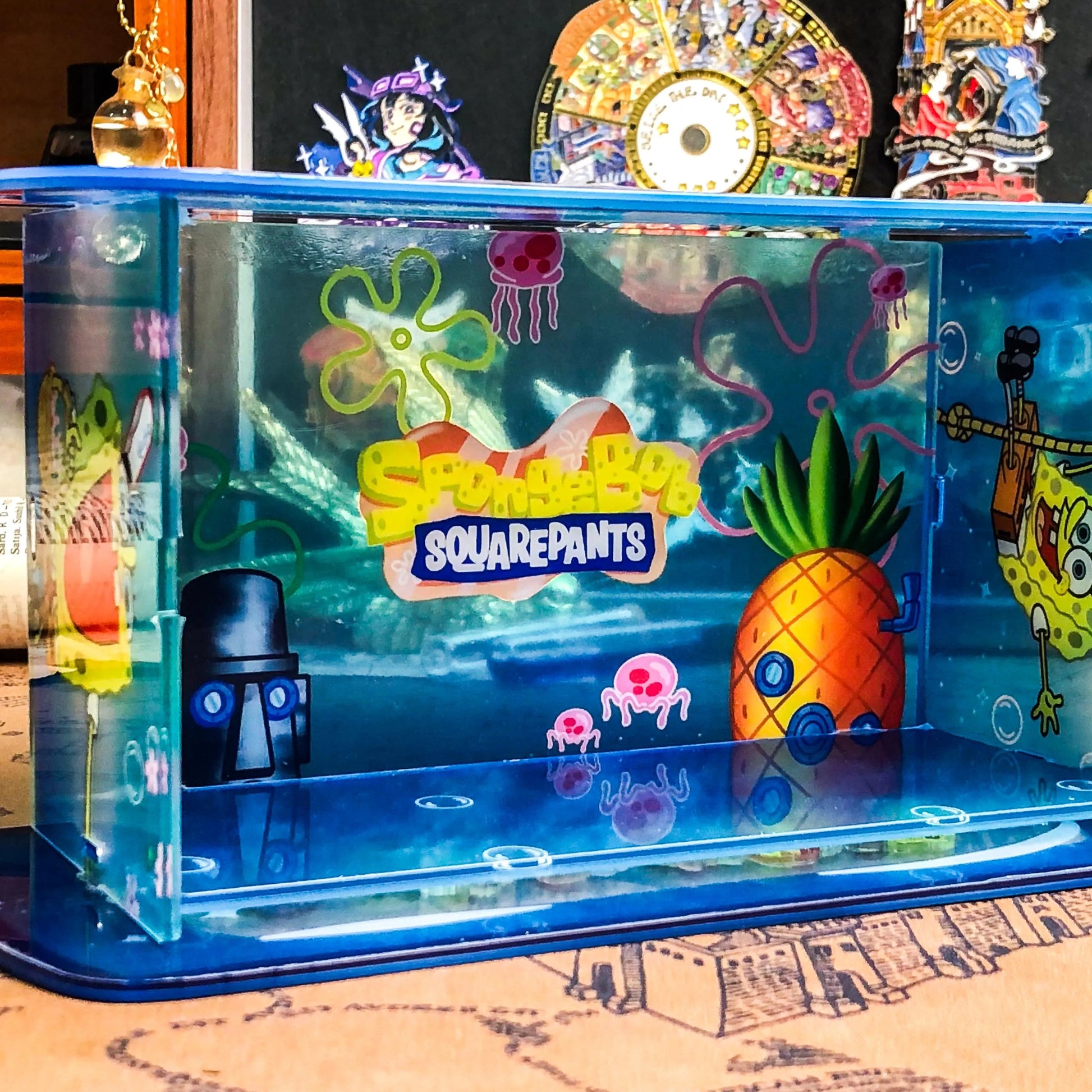 Inside of SpongeBob themed Tissue  Holder - Tinyminymo