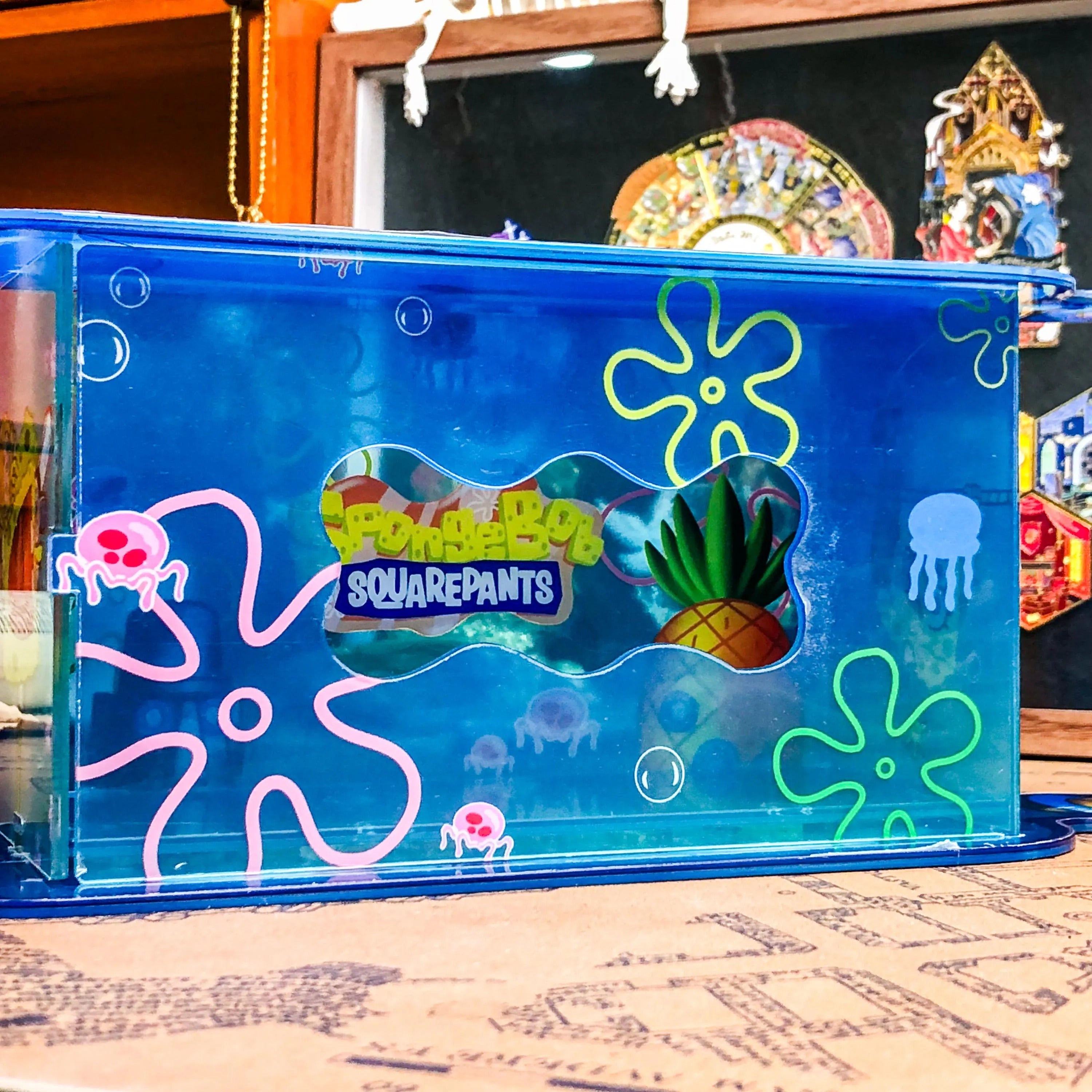 Squarepants Themed Tissue Holder Top Shot - Tinyminymo