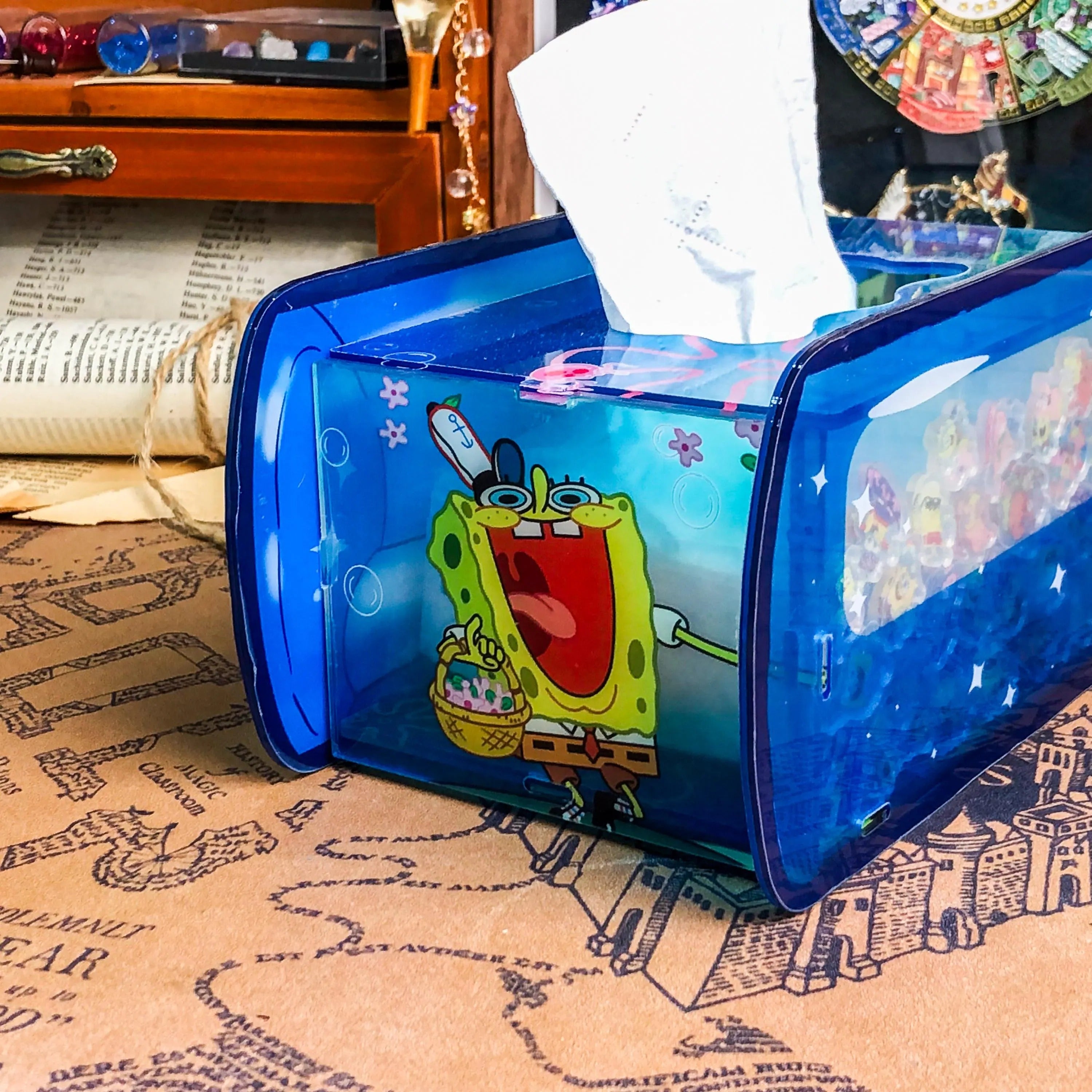 Blue Color Tissue Holder - Tinyminymo