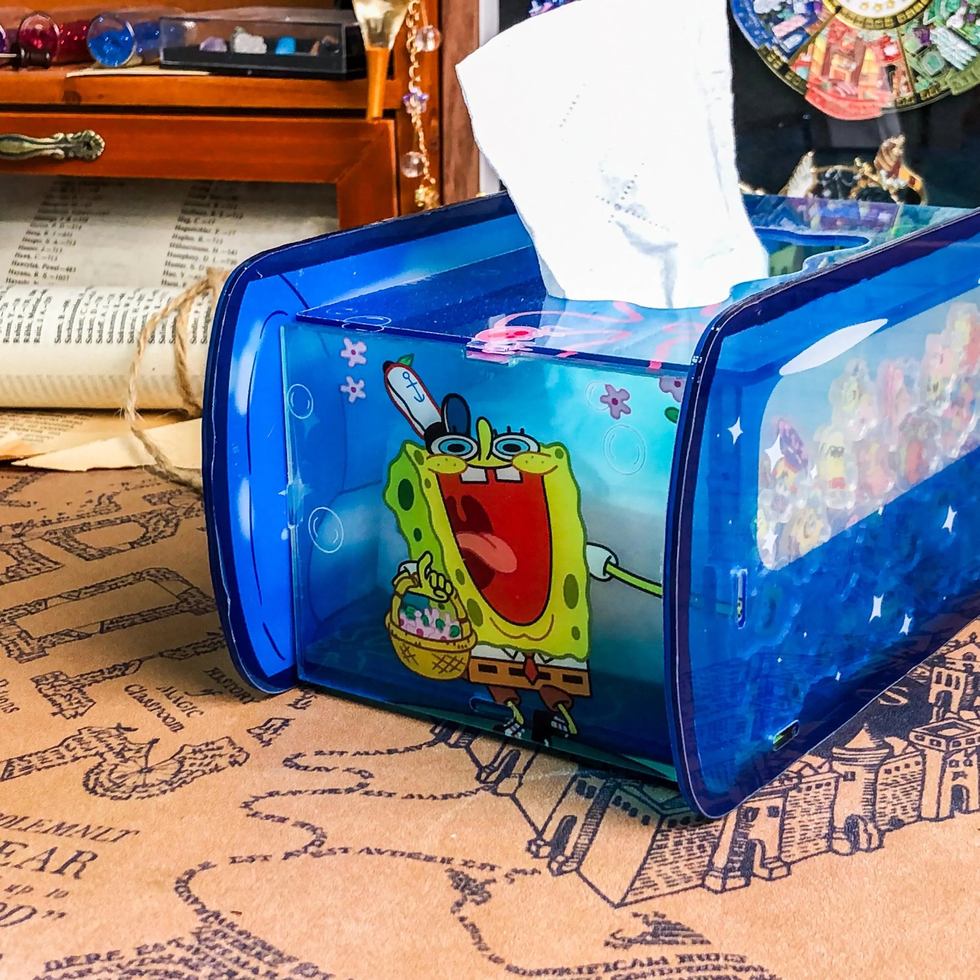 Blue Color Tissue Holder - Tinyminymo