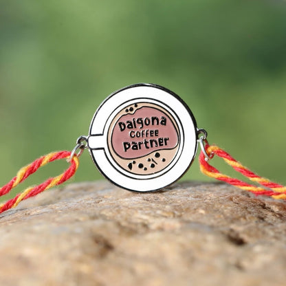 Dalgona Coffee Partner Metal Rakhi -Tinyminymo