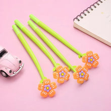 Load image into Gallery viewer, Four Peach Color Flower Pens - Tinyminymo
