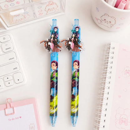 Two Pens in Tanjiro with Nezuko Design - Tinyminymo