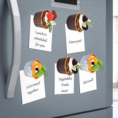 Dessert Fridge Magnets on Refrigerator - Tinyminymo