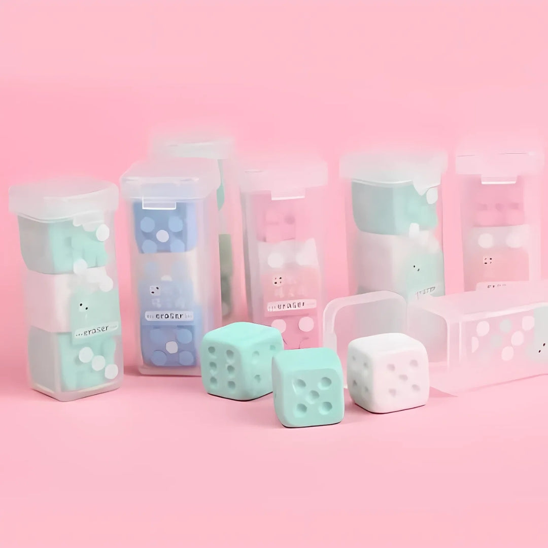 Dice Eraser - Set of 3 - Tinyminymo