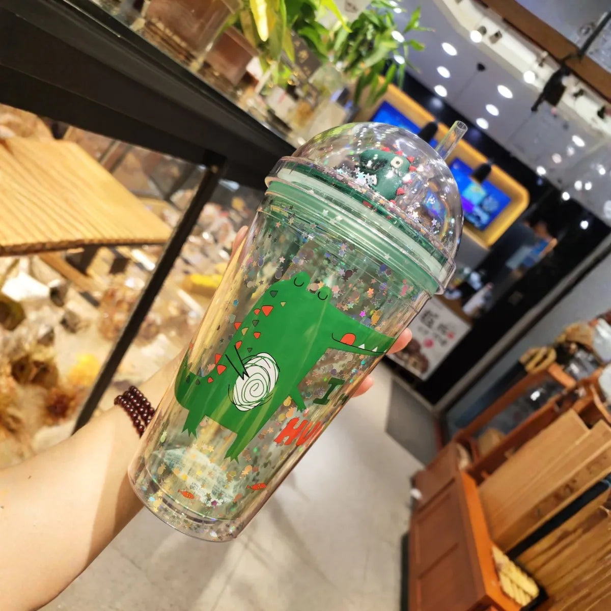 Green Dinosaur themed Sipper - Tinyminymo