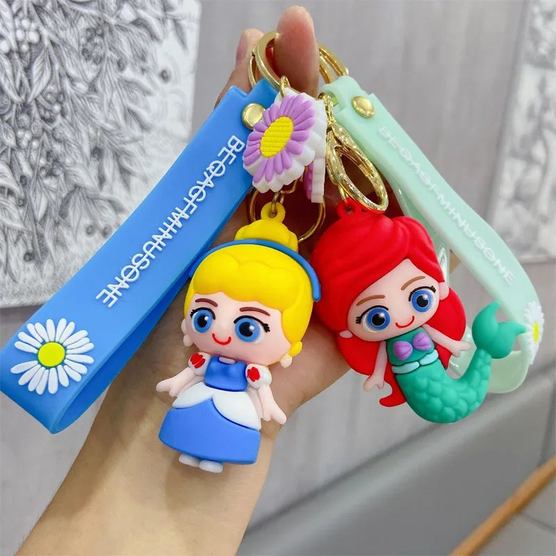 Princess Cartoon Keychain Disney Princess 3D Keychain Online