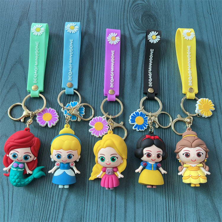 Princess Cartoon Keychain Disney Princess 3D Keychain Online