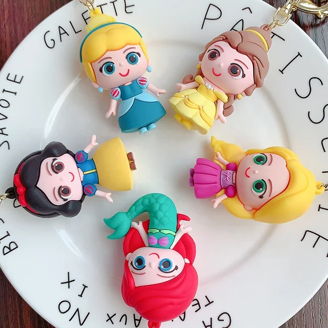 Princess Cartoon Keychain Disney Princess 3D Keychain Online