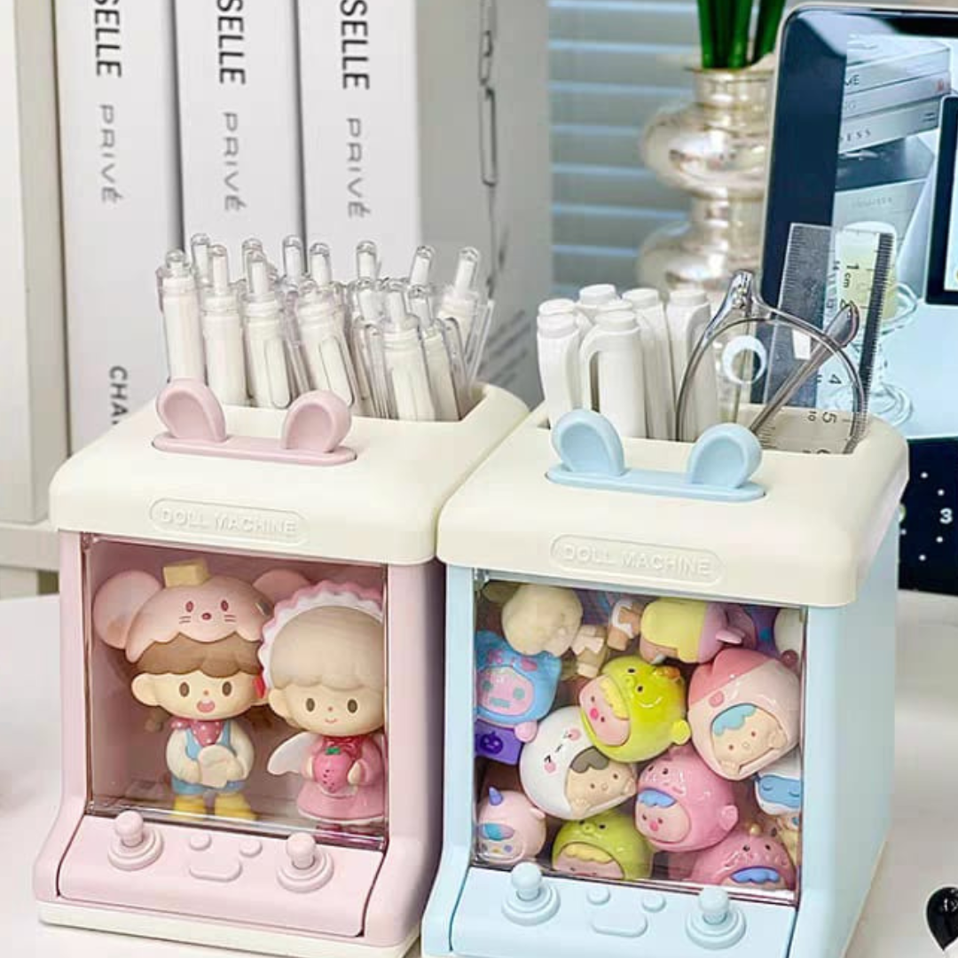 Two Desk Organizer with Compartments for Stationery Items - Tinyminymo