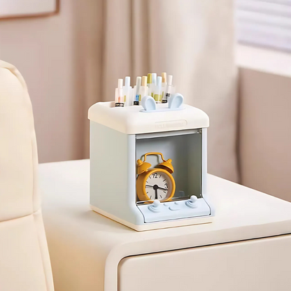 Blue Doll Machine Desk Organizer on the Table - Tinyminymo
