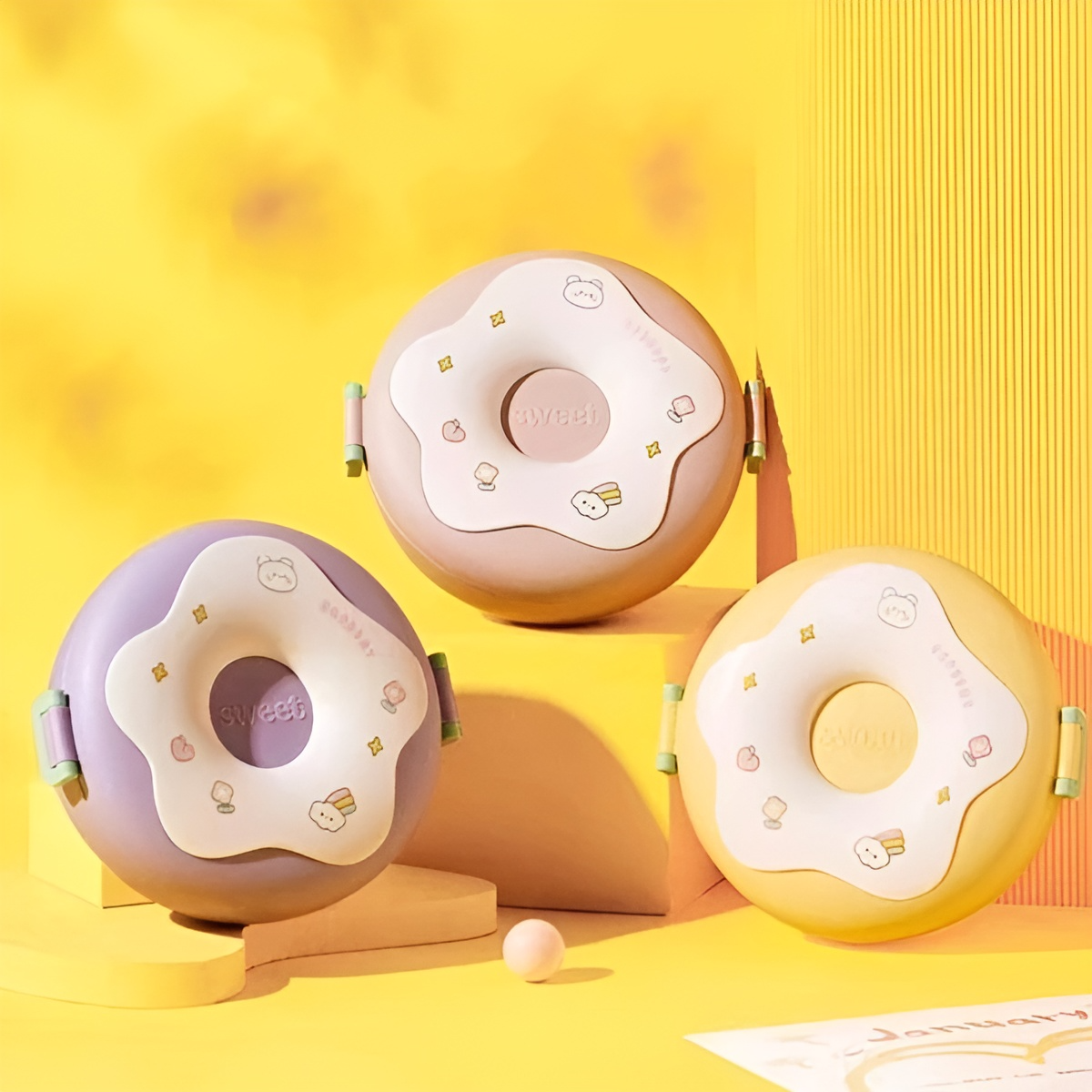 Donut Shaped Kids Lunch Box - Tinyminymo