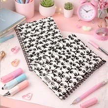 Load image into Gallery viewer, Two Panda Spiral Notebooks - Tinyminymo

