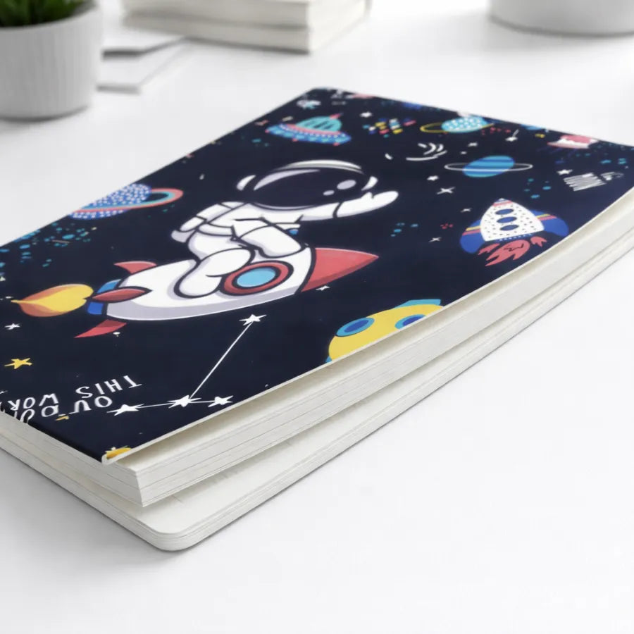 Notebook with Space Themed Design - Tinyminymo