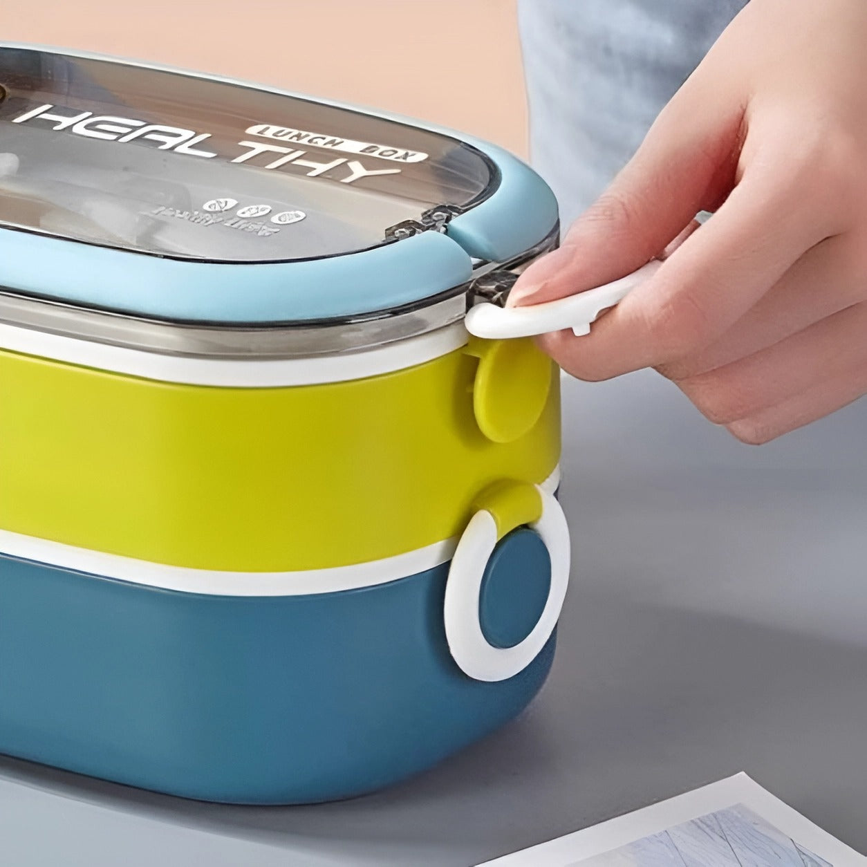 Double Layer SUS Lunch Box - Tinyminymo
