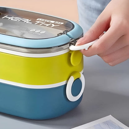 Double Layer SUS Lunch Box - Tinyminymo