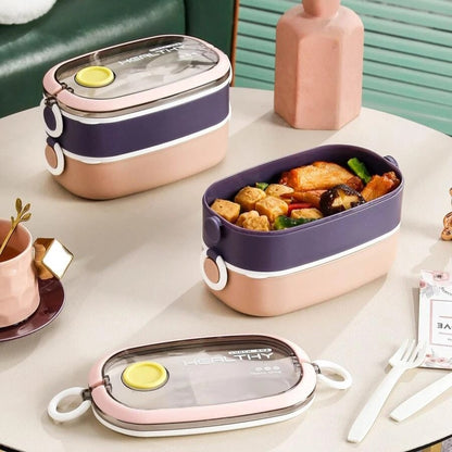 Double Layer SUS Lunch Box - Tinyminymo