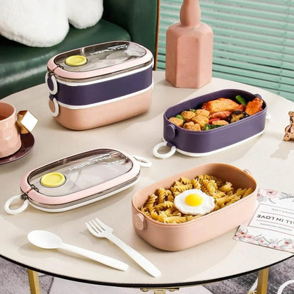 Double Layer SUS Lunch Box - Tinyminymo