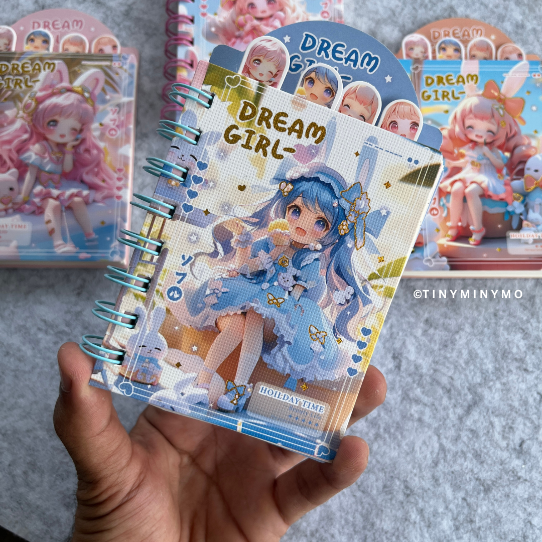 Dream Girl Mini Diary in Blue Color - Tinyminymo