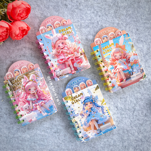 Collection of Dream Girl Mini Diary with 4 Variants - Tinyminymo