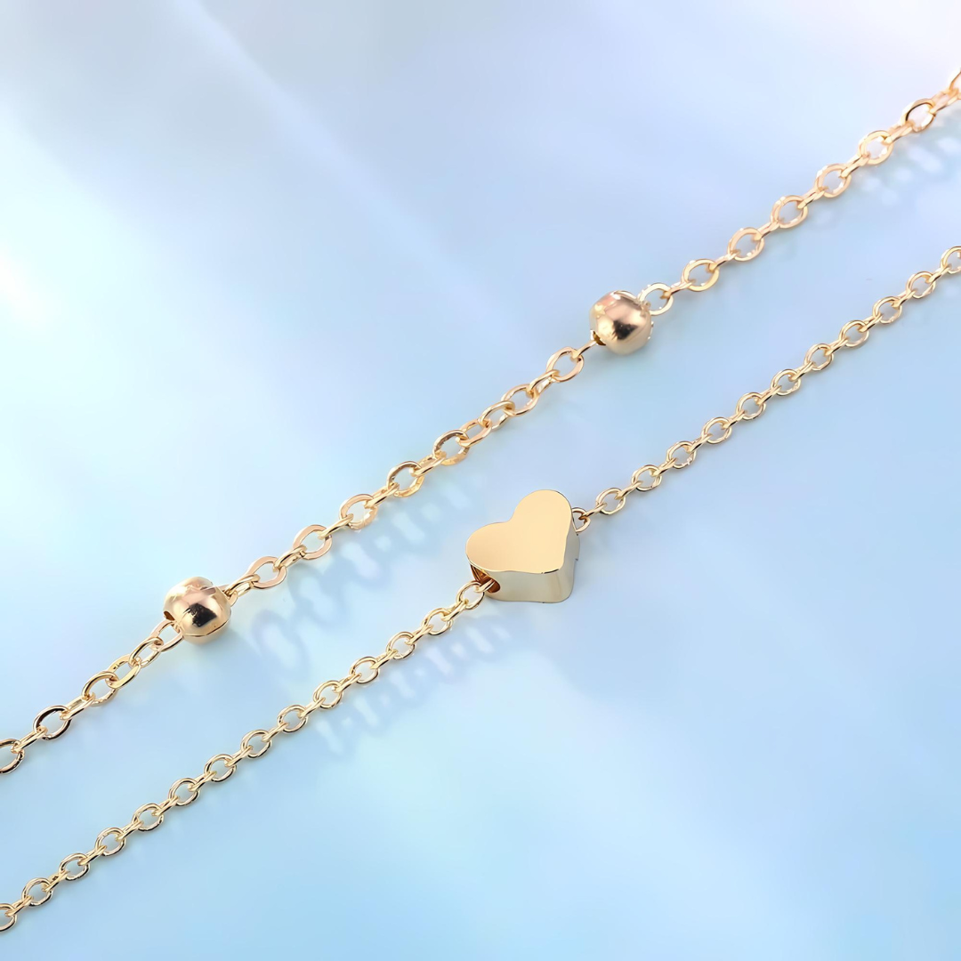 Dual Layer Love Anklet - Tinyminymo