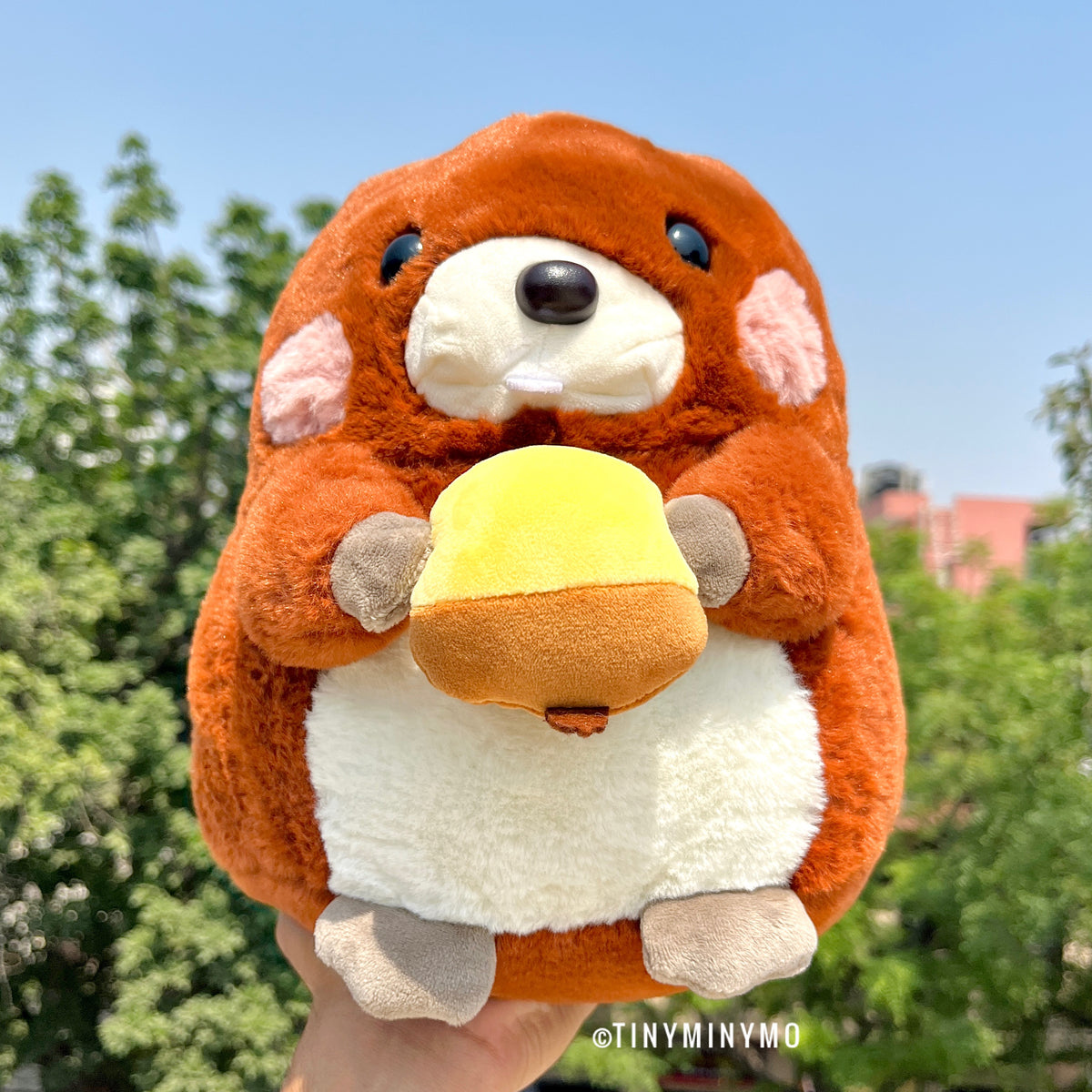 Eating Hamster Soft Toy - Tinyminymo
