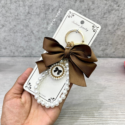 Mobile Charm with Brown Bow - Tinyminymo