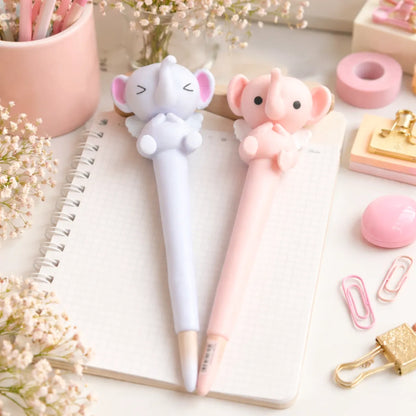 Pink and Purple Squishy Elephant Pens - Tinyminymo