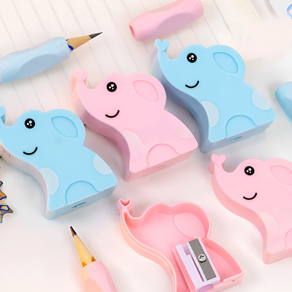 Elephant Sharpener with Grip Set - Tinyminymo
