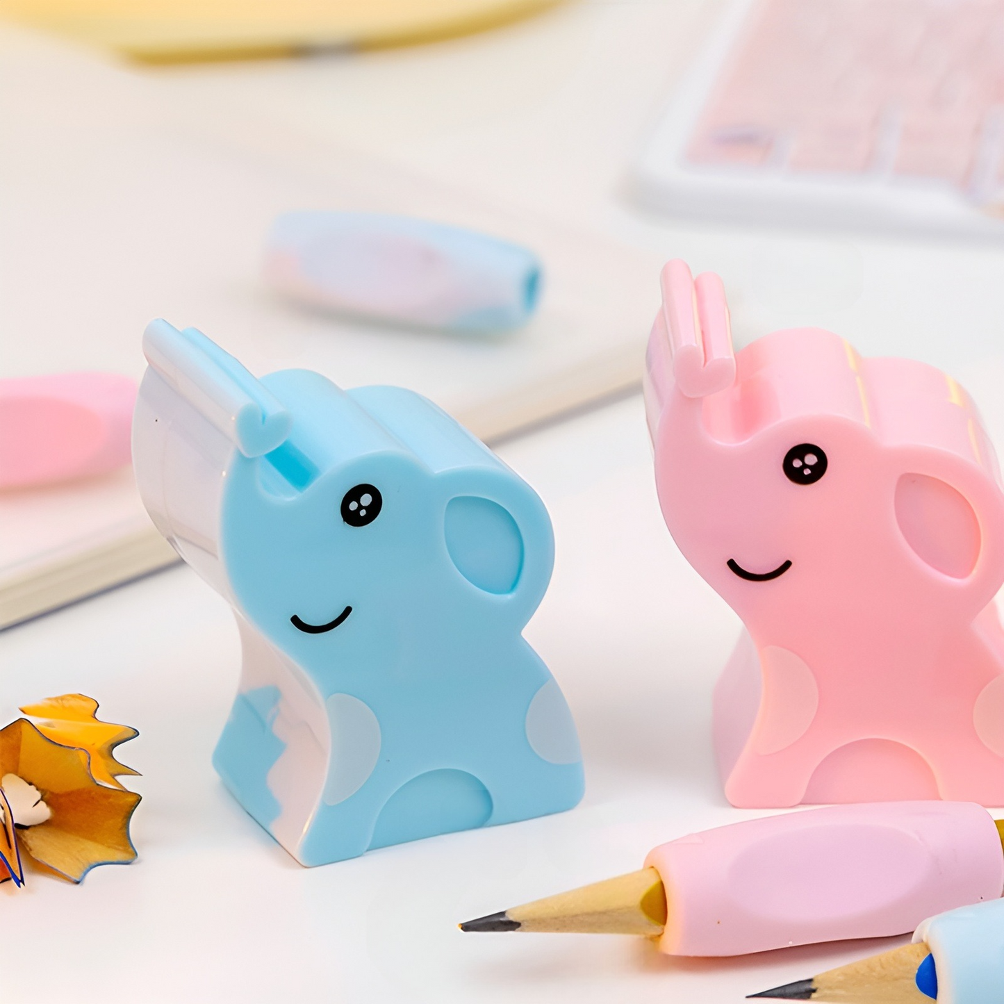 Elephant Sharpener with Grip Set - Tinyminymo