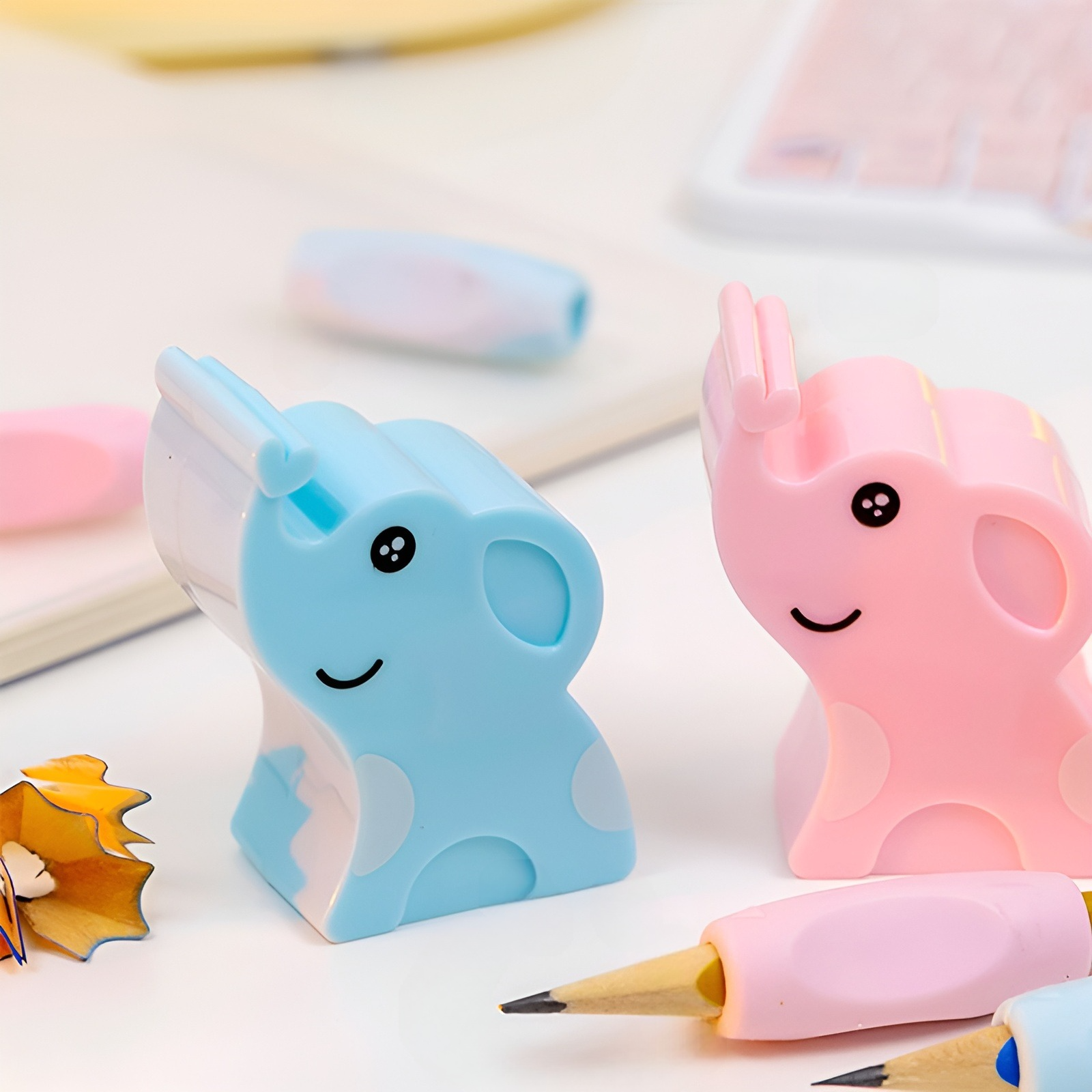 Elephant Sharpener with Grip Set - Tinyminymo