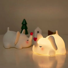 Load image into Gallery viewer, Two Cupid Elephant Silicone Night Light - Tinyminymo
