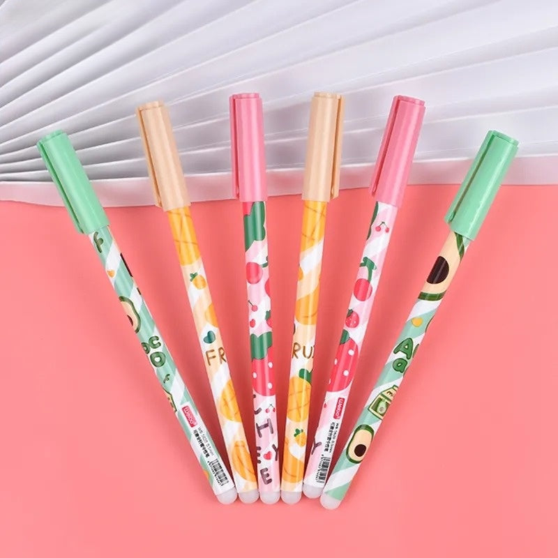 Erasable Fruit Gel Pen - Set of 12 - Tinyminymo
