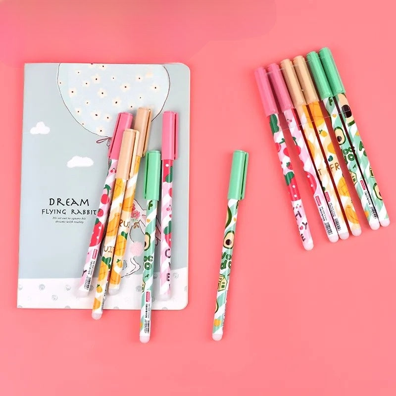 Erasable Fruit Gel Pen - Set of 12 - Tinyminymo