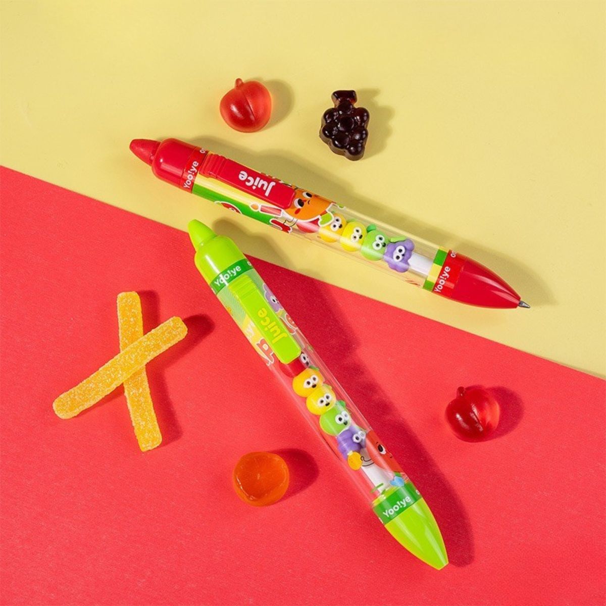 Red and Green Fruit Pens - Tinyminymo