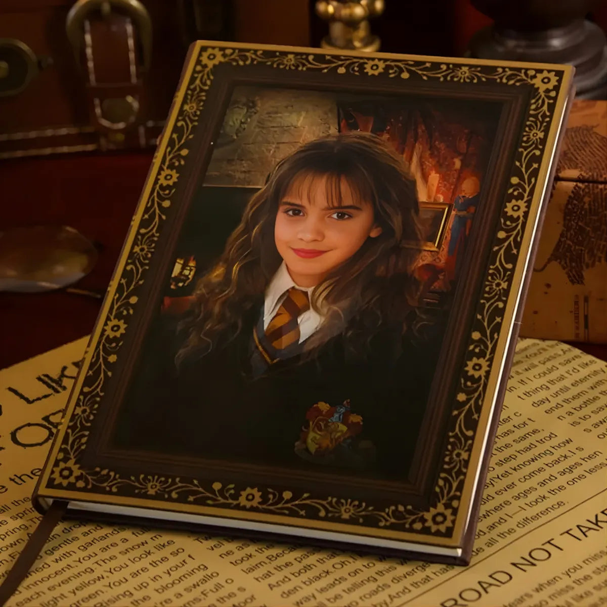 Harry Potter Diary showcasing Hermione Face - Tinyminymo