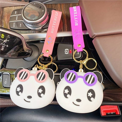 Fashionista Panda Coin pouch Keychain - Tinyminymo