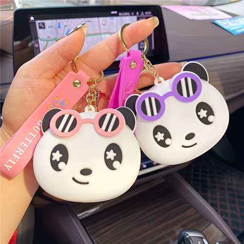 Fashionista Panda Coin pouch Keychain - Tinyminymo