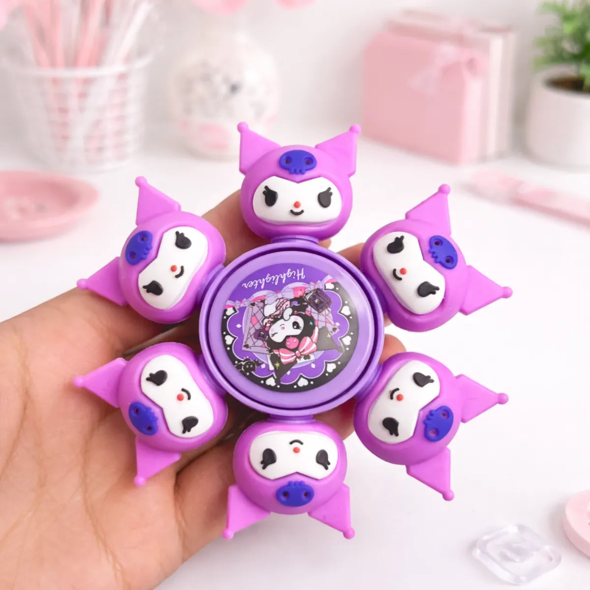 Purple Kuromi Spinner Highlighter - Tinyminymo