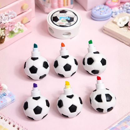 Six Color in One Football Spinner Highlighter - Tinyminymo