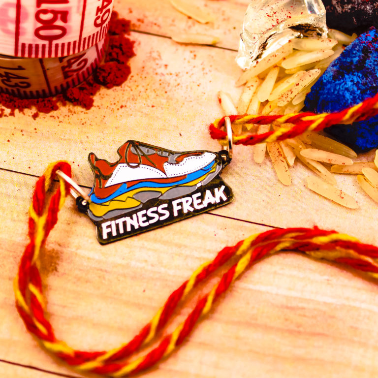 Fitness Freak Metal Rakhi - Tinyminymo 