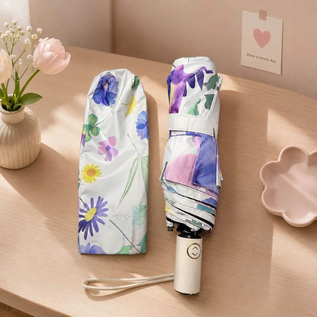 Lavender Floral Umbrella - Tinyminymo