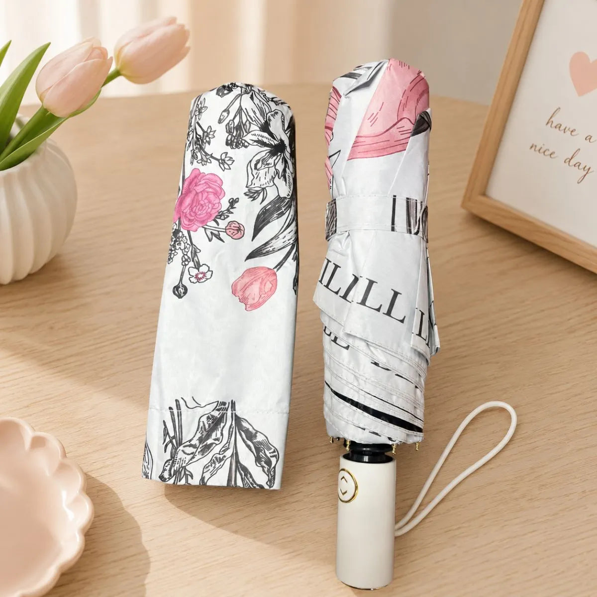 Pink Floral Umbrella - Tinyminymo